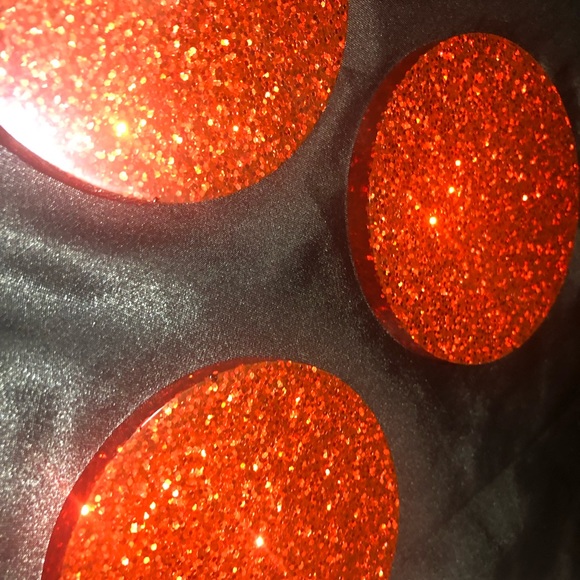 Red Glitter Coaster Set Resin Glam For Home Decor or Holiday / Christmas - Picture 8 of 17